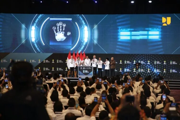 Hadiri Rakernas HIPMI 2023, Presiden Jokowi Apresiasi Capaian Daya Saing Infrastruktur Kementerian PUPR