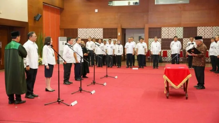 Menteri Basuki Lantik Empat Pejabat Tinggi Madya Kementerian PUPR