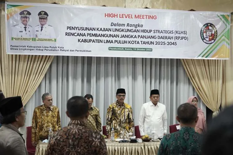 Penyusunan High Level Meeting KLHS RPJPD Limapuluh Kota 2025-2045, Bupati Libatkan Tim Ahli