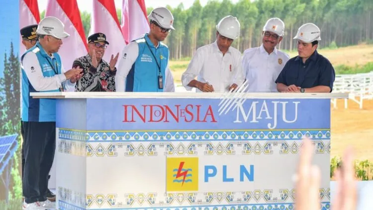 Presiden Jokowi Groundbreaking Pembangunan PLTS PLN 50 MW di IKN Nusantara,