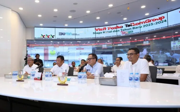 Jelang Akhir Tahun 2023, Wamen BUMN Kunjungi Posko TelkomGroup SIAGA NARU 2023/2024