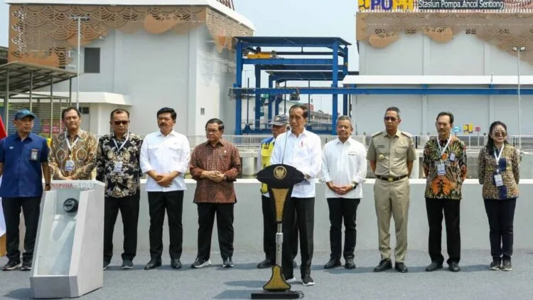 Kurangi Risiko Banjir Jakarta bagian Utara, Stasiun Pompa Ancol Sentiong Diresmikan Presiden Jokowi