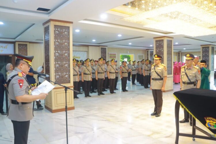 Kapolda Pimpin Sertijab Wakapolda Lampung Brigjen Pol Ahmad Ramadhan