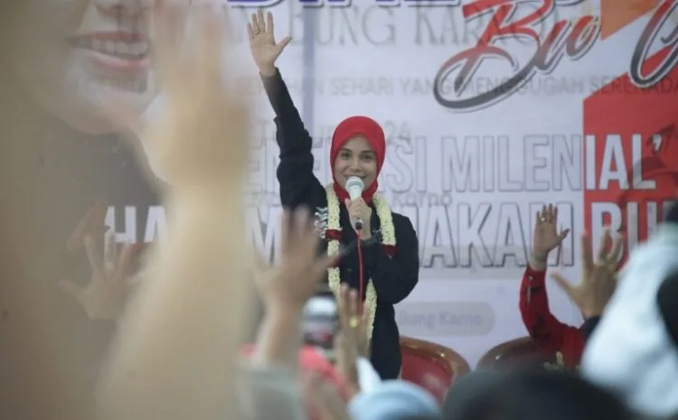 Atikoh Bertemu Ribuan Milenial, Bahas Pentingnya Asam Folat Mencegah Stunting