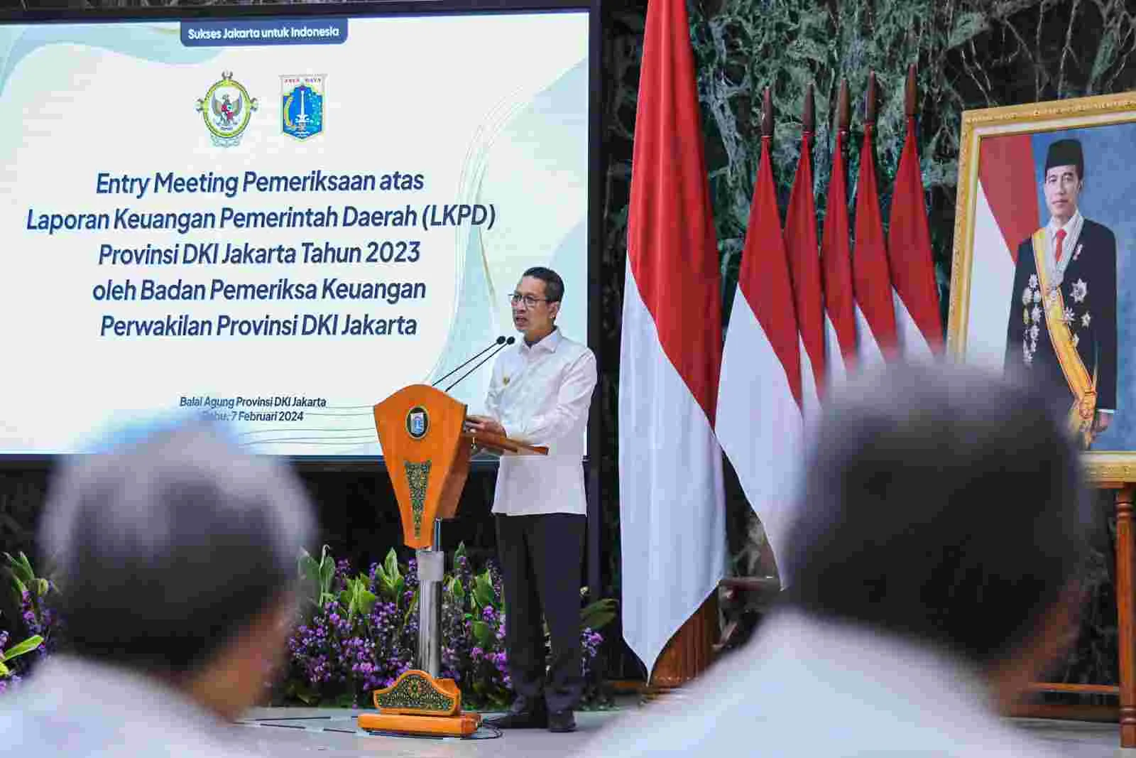 Berharap Pertahankan Opini WTP,  Pj Heru Sambut Baik Acara Entry Meeting Terkait LKPD Pemprov DKI