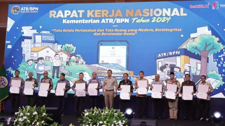 Jaksa Agung ST Burhanuddin Terima Penghargaan Kementerian ATR/BPN Atas Kontribusi dalam Pemberantasan Mafia Tanah