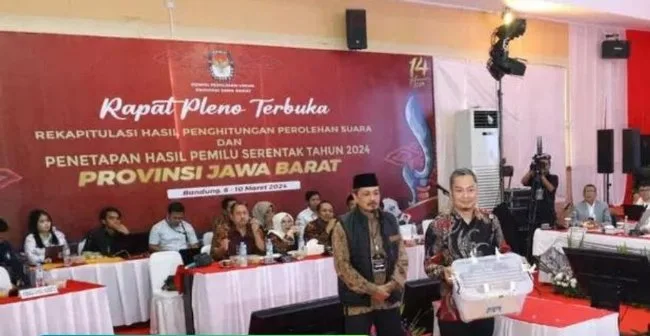 Rekapitulasi Suara Provinsi Jabar Senin 11 Maret 2024, Prabowo-Gibran Unggul 58,58 Persen