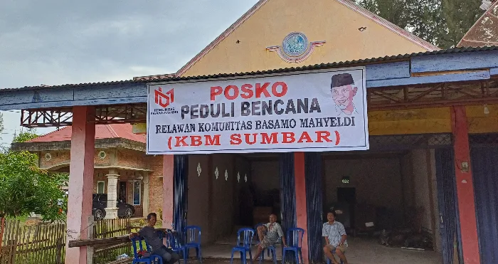 Peduli Bencana Pessel, KBM Sumbar Berposko di Lokasi Bencana