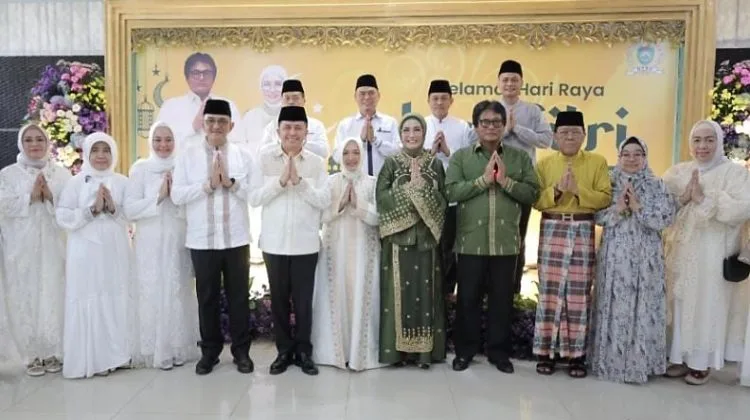 Gubernur Sumsel A Fatoni Anjangsana Silaturahmi Idul Fitri ke Forkopimda Sumsel