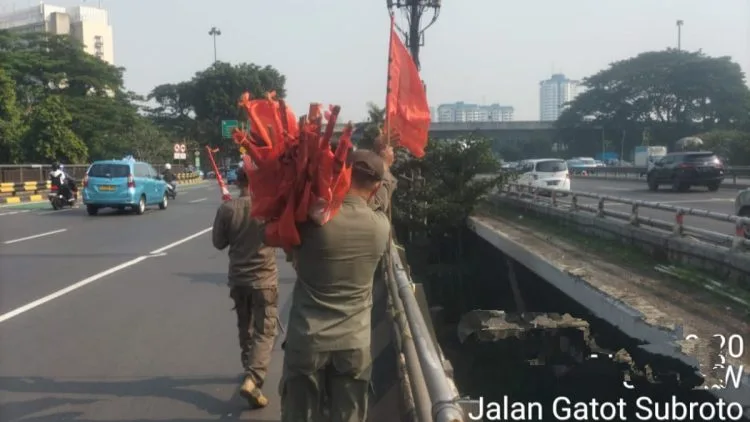 Satpol PP himbau Penempatan dan Pemasangan Alat Peraga Harus Sesuai Aturan Perda 8 Tahun 2007