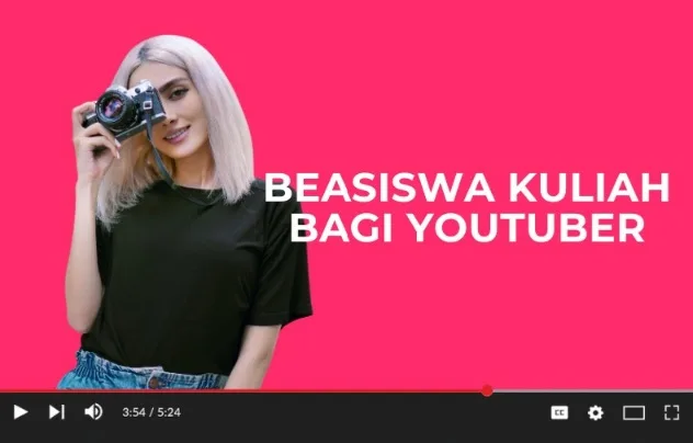 Cyber University Buka Beasiswa Kuliah untuk YouTuber dan Konten Kreator, Kepoin Yuk!