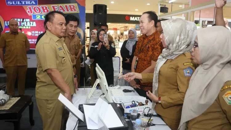 Pameran Bursa Kerja 2024, Komitmen Pemprov Tekan Tingkat Pengangguran Terbuka di Sultra