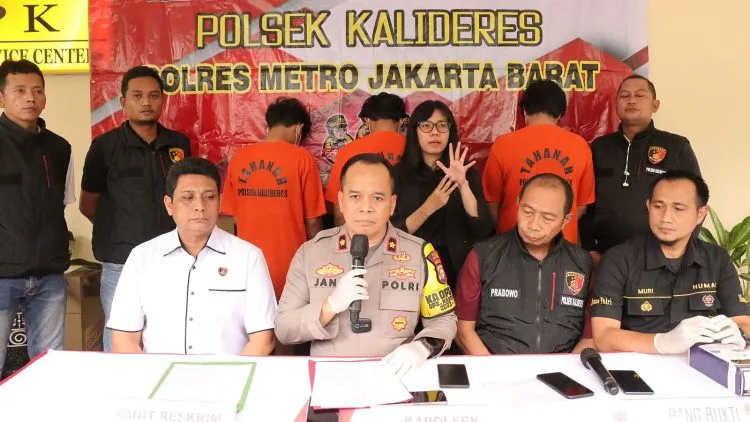 Polsek Kalideres Tangkap Tiga Pemuda Pelaku Pemerasan Modus Kencan Palsu di Mechat Penjara