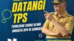 Gubernur Mahyeldi Ajak Masyarakat Ikut Nyoblos Ulang DPD RI