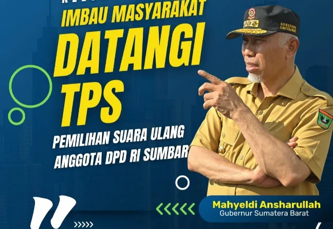 Gubernur Mahyeldi Ajak Masyarakat Ikut Nyoblos Ulang DPD RI