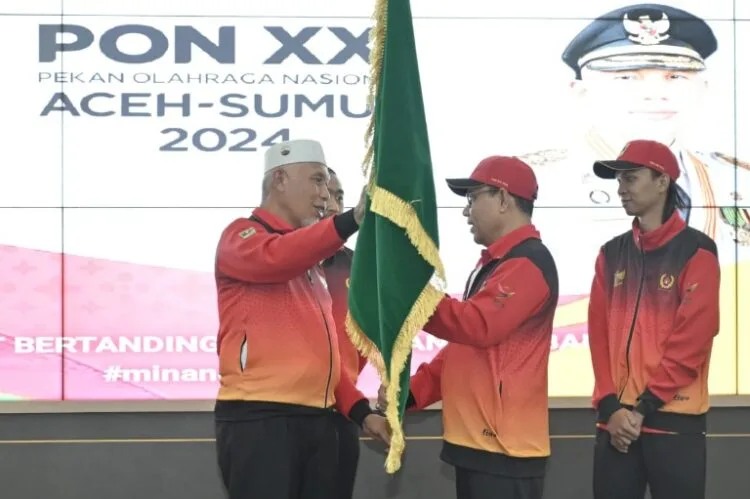 Gubernur Mahyeldi Pompa Semangat Kontingen Sumbar di PON XXI Aceh-Sumut