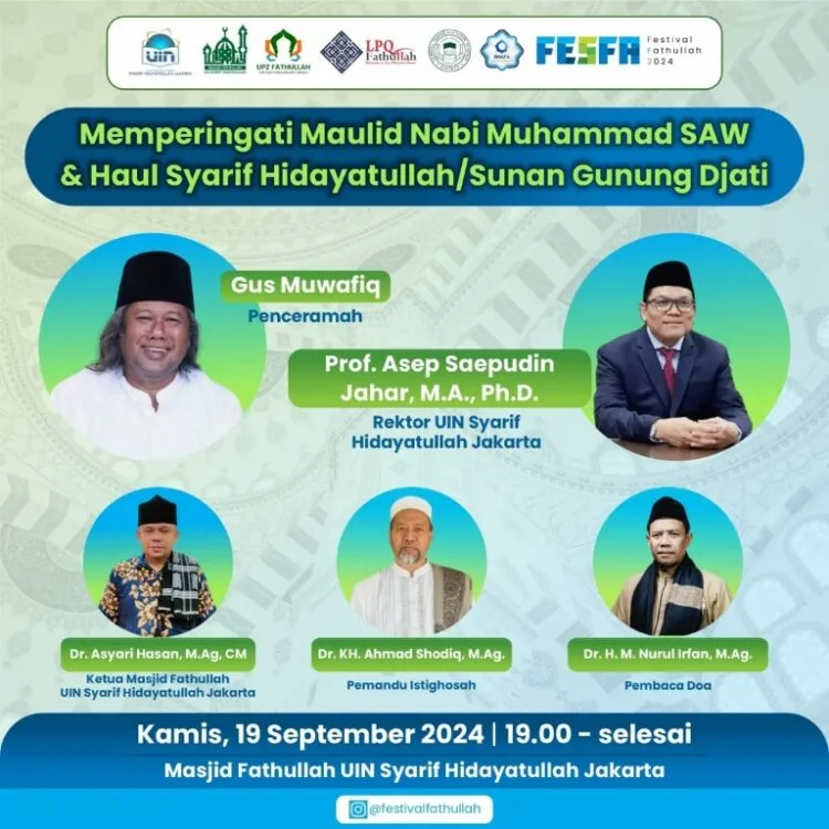 Masjid Fathullah Gelar Banyak Kegiatan di Peringatan Haul Syarif Hidayatullah