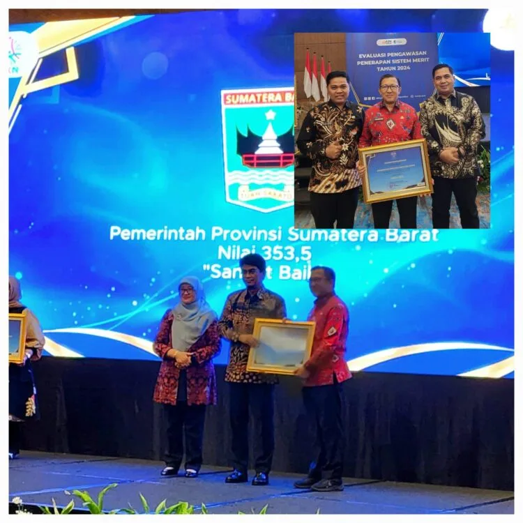 Pemprov Sumbar Terima Penghargaan dari BKN, Ternyata ini Torehannya.