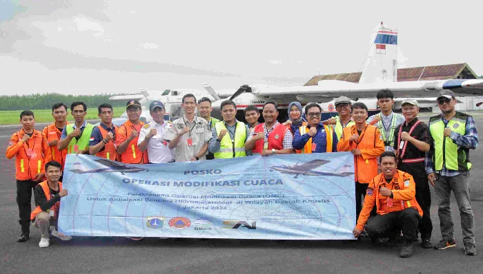 BPBD DKI Jakarta Lakukan Modifikasi Cuaca Tahap Ketiga Guna Antisipasi Curah Hujan Tinggi di Akhir Tahun