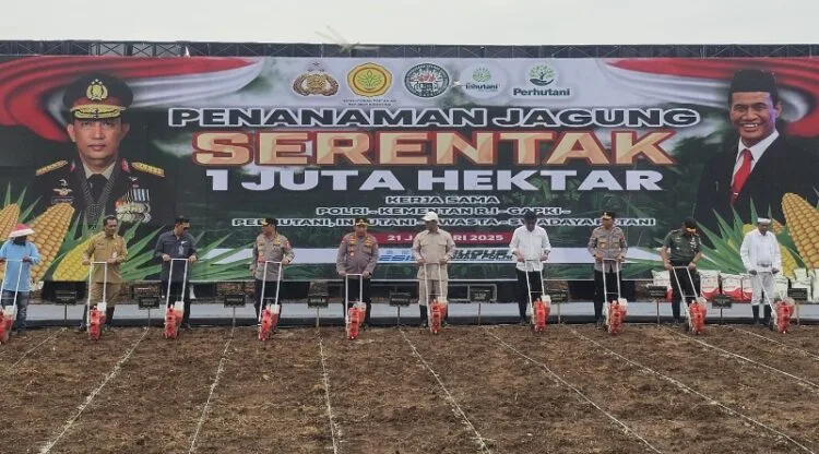 Kepala BSKDN Kemendagri Hadiri Penanaman Jagung Serentak 1 Juta Hektare di Subang