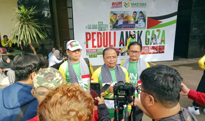 Peduli Gizi Anak-Anak Gaza, Laznas Yakesma Gelar Run For Humanity di Kawasan Sudirman Jakarta