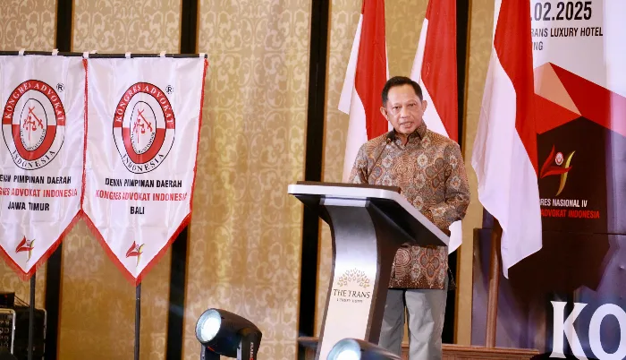 Hadir di Kongres Ke-4 KAI, Mendagri Harap Advokat Mampu Junjung Tinggi Profesionalisme