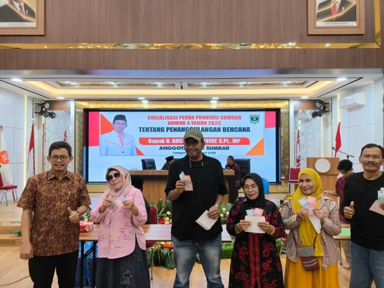 Anggota DPRD Sumbar Gustami Hidayat Sosialisasikan Perda  Penanggulangan Bencana