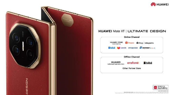 Ini Dia Penampakan Huawei Mate XT Ultimate Design, Smartphone Lipat 3 Pertama di Dunia yang Bakal Segera Hadir di Indonesia