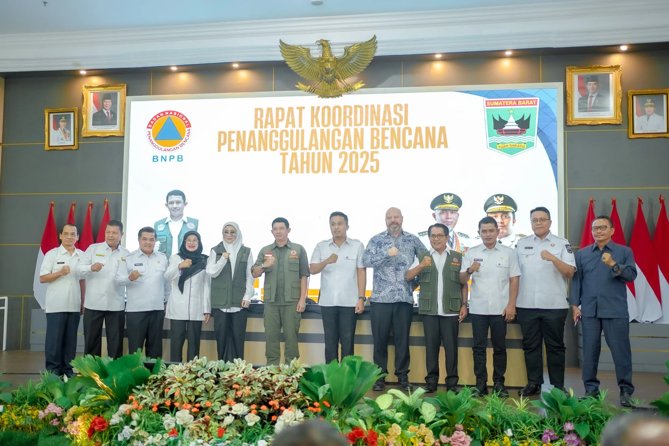 Bupati Solok Jon Firman Pandu Ikuti Rapat Koordinasi Penanggulangan Bencana Tahun 2025