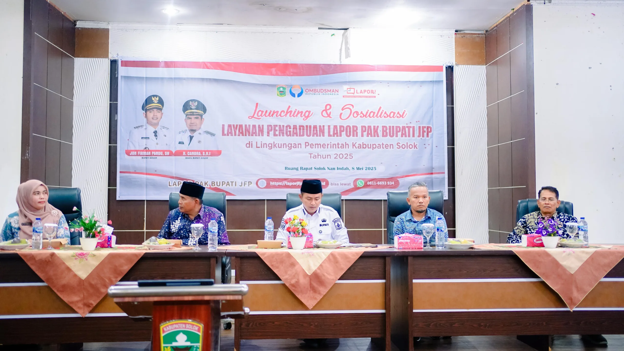 Bupati Solok Luncurkan Layanan Pengaduan Digital "Lapor Pak Bupati JFP"