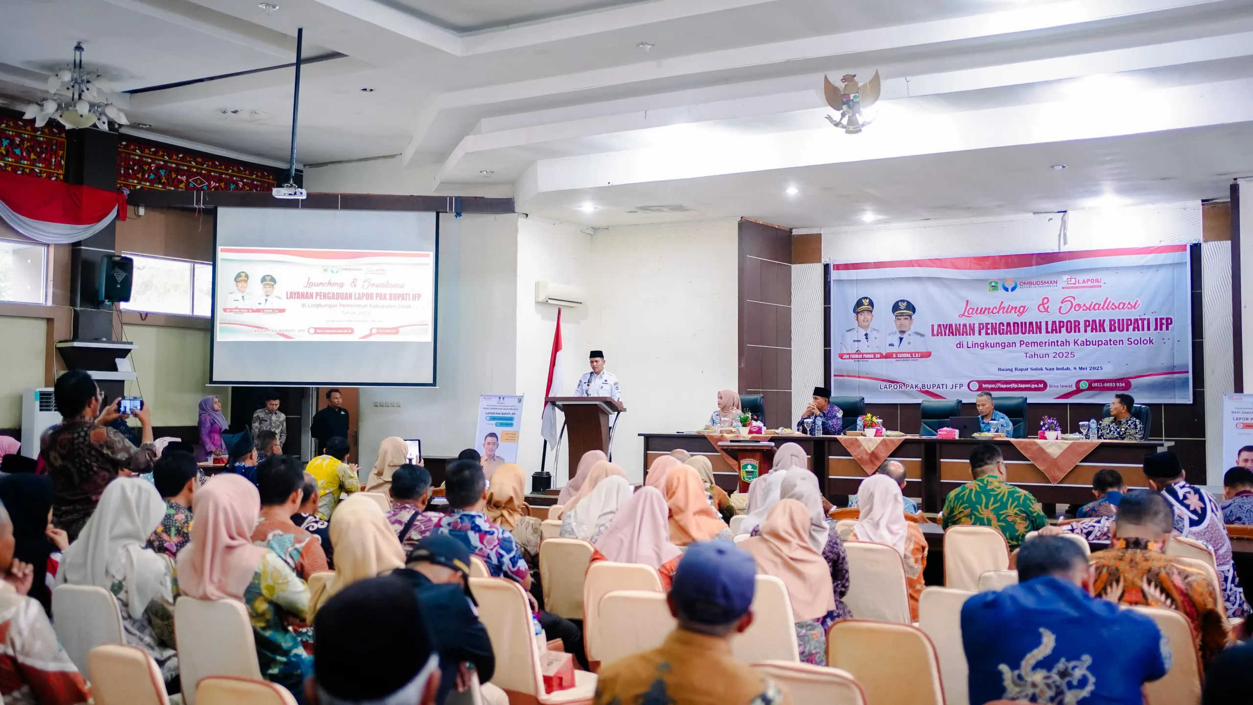 Bupati Solok Luncurkan Layanan Pengaduan Digital "Lapor Pak Bupati JFP"