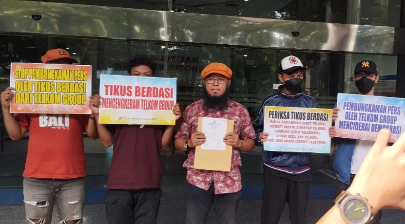 Diduga Membungkam Pers, Studi Demokrasi Rakyat Laporkan Telkom Group ke Ombudsman