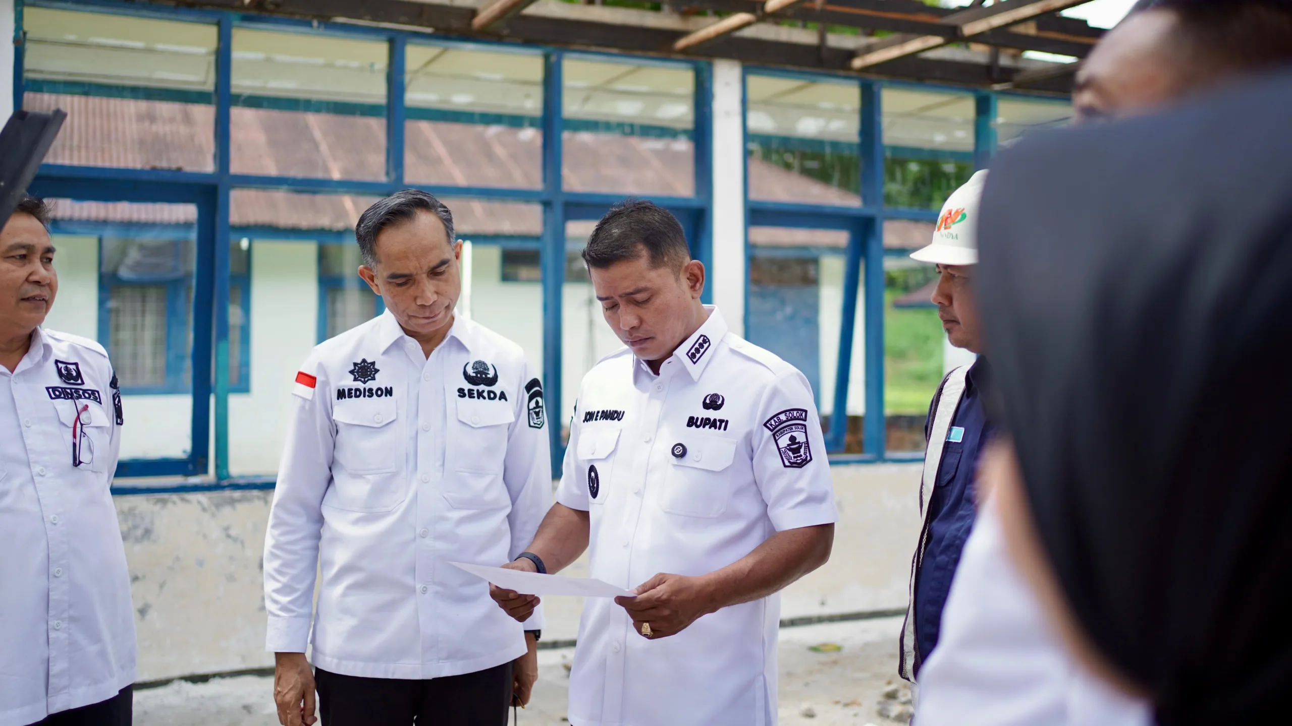 Ini kata Bupati JFP, Saat Tinjau Pembangunan Sekolah Rakyat di Kabupaten Solok