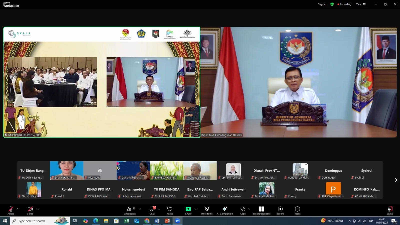 Kemendagri Dorong Keselarasan Pembangunan Daerah-Nasional di Musrenbang RPJMD dan RKPD Provinsi NTT