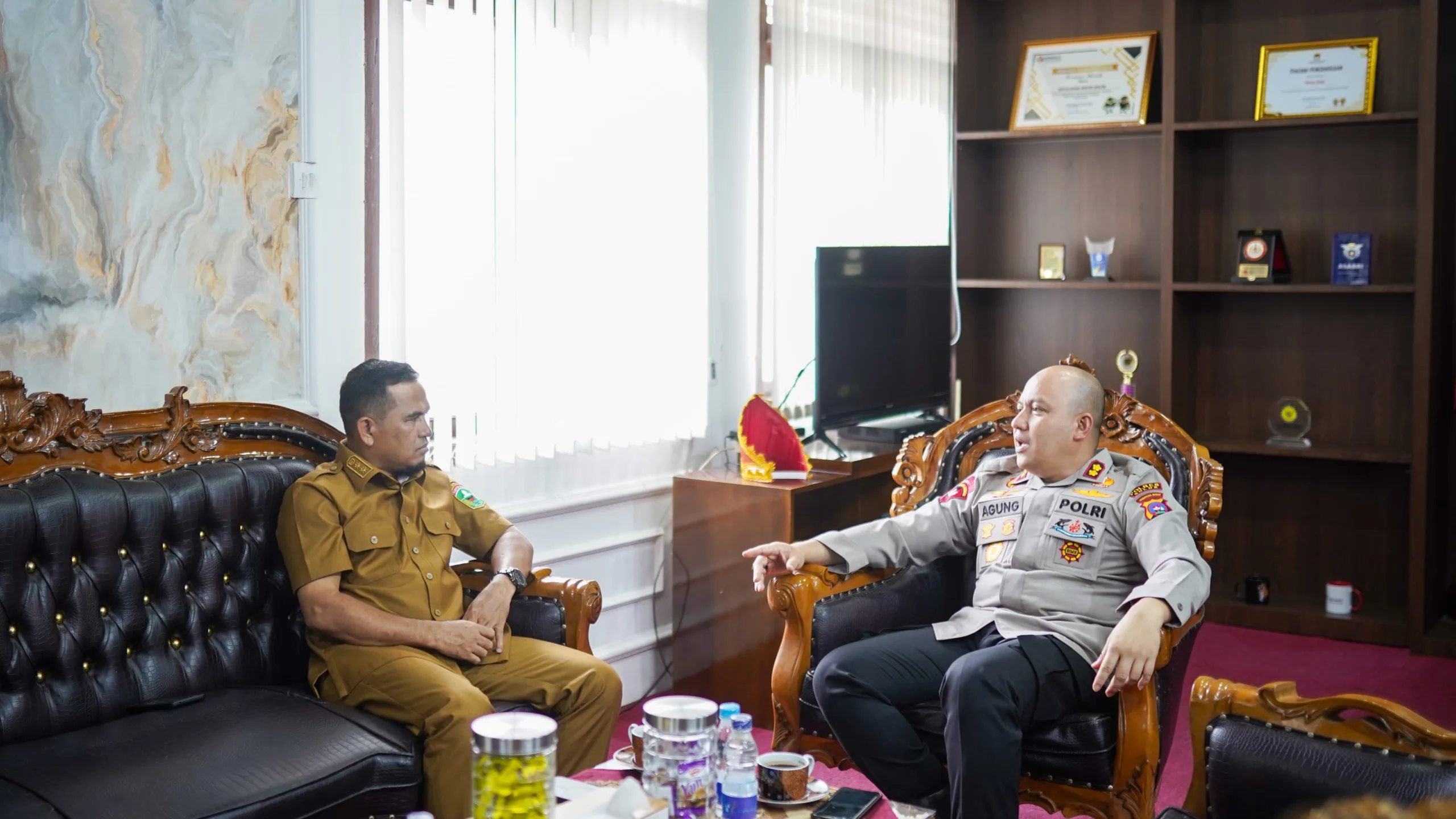 Silaturahmi  Bersama Kapolres Solok, Wabub Candra Bahas Penguatan Sinergi Pemda dan Forkopimda