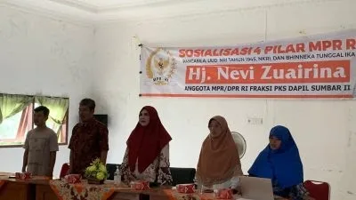 Hj. Nevi Zuairina Ajak Masyarakat Padang Pariaman Bangun Ekonomi Berkeadilan Lewat Sosialisasi Empat Pilar MPR RI