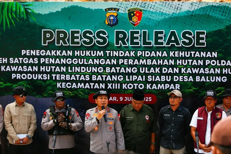 Polda Riau Tindak Tegas Perusakan Hutan, Kapolda: Ini Komitmen Green Policing