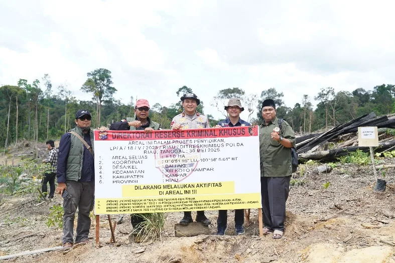 Polda Riau Tindak Tegas Perusakan Hutan, Kapolda: Ini Komitmen Green Policing