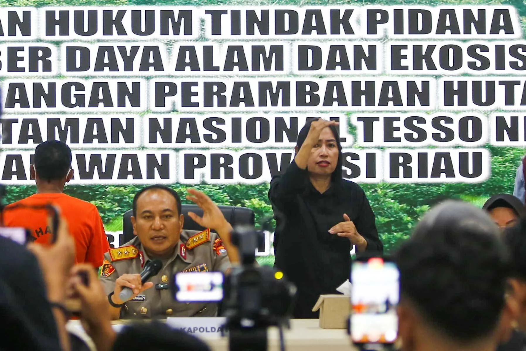 Polda Riau Tangkap Tokoh Adat Pelaku Komersialisasi Lahan Taman Nasional Tesso Nilo