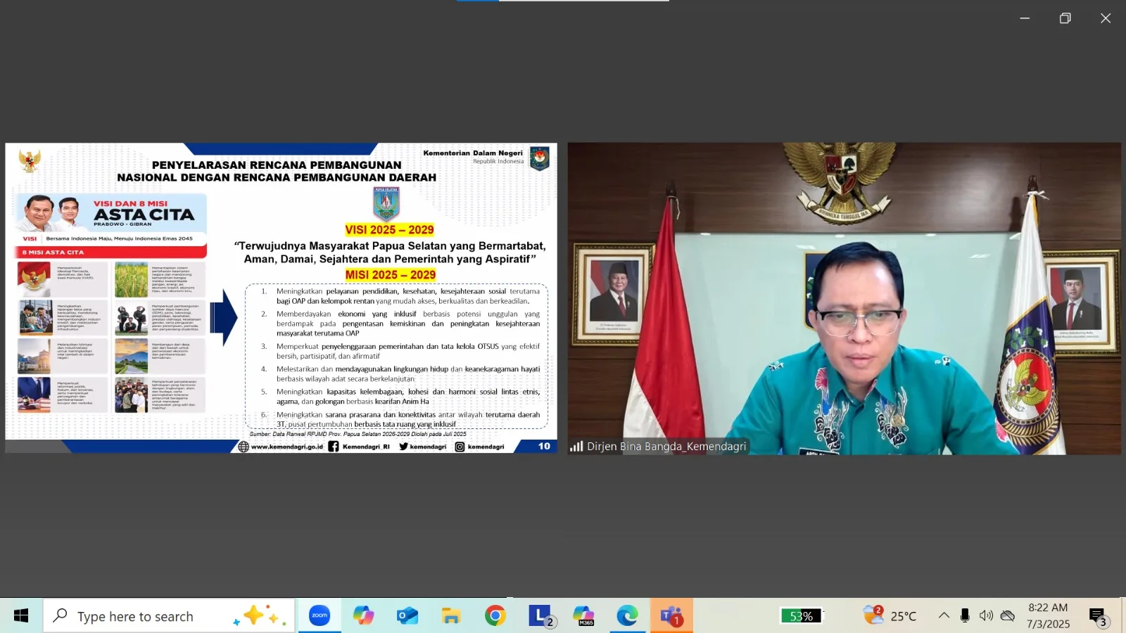 Papua Selatan Susun RPJMD, Kemendagri Beri Arah Sinkronisasi Kebijakan Pusat-Daerah