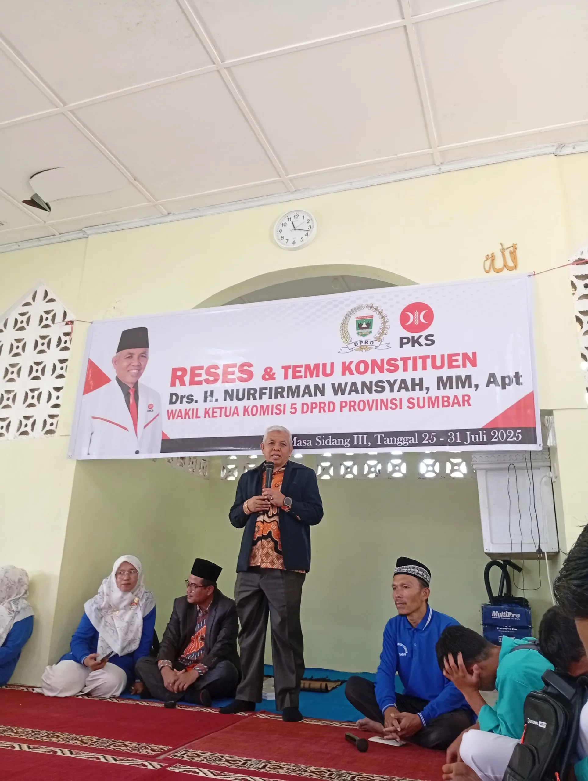 Reses DPRD Sumbar di SMAN 1 Pantai Cermin, Nurfirman Wansyah,: Prestasi dan Skill adalah Kunci Menghadapi Era Globalisasi