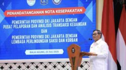 Pemprov DKI Jakarta MoU Kerjasama dengan PPATK dan LPSK