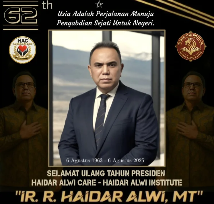 Selamat Ulang Tahun ke-62, Ir. R. Haidar Alwi, Mt: Usia Bertambah, Tapi Pengabdian Tak Pernah Redup