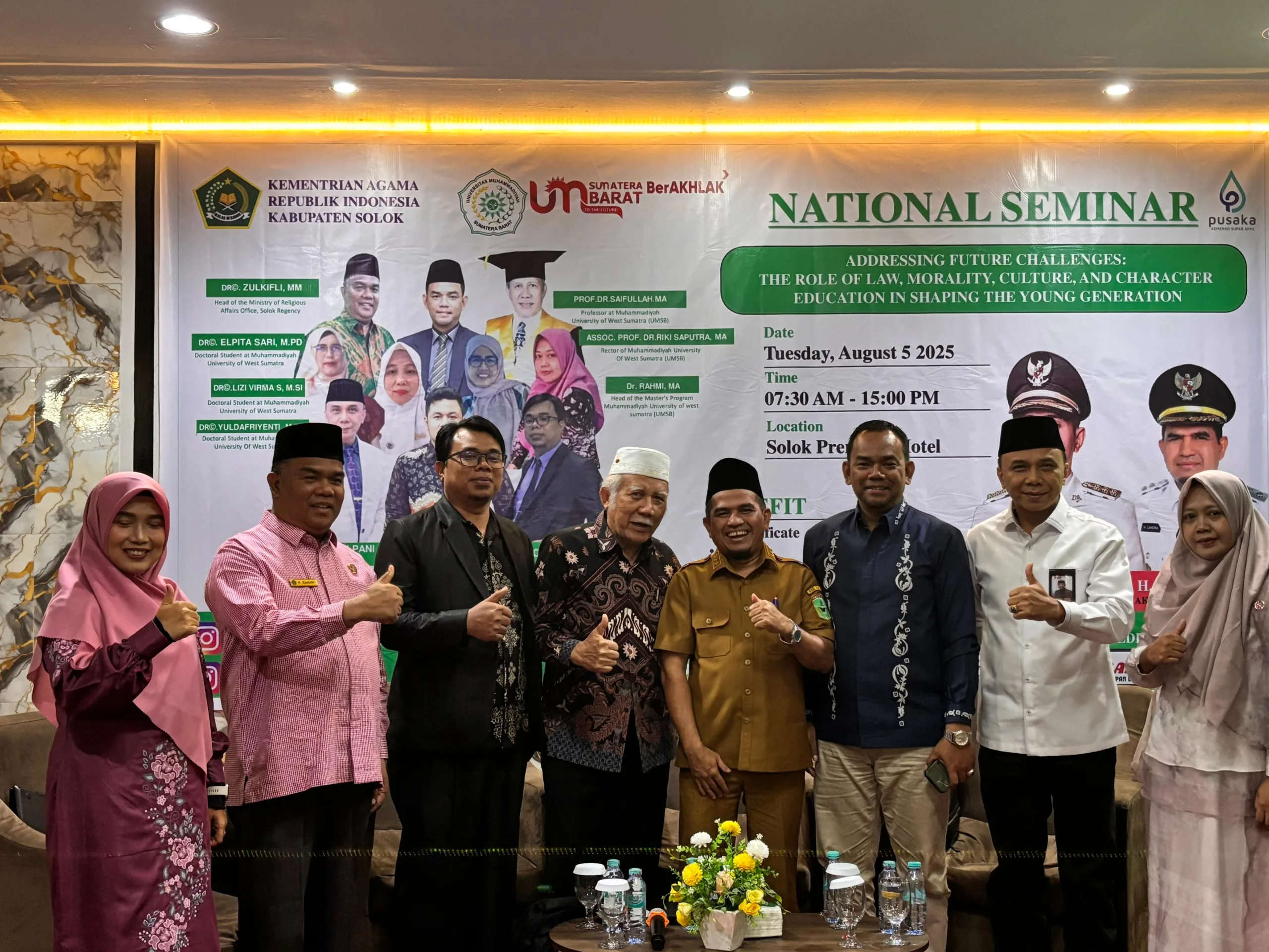 Seminar Nasional Kemenag Solok : Madrasah Garda Terdepan Melawan Krisis Moral Generasi Muda 