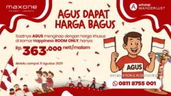 Semarak HUT ke-80 RI, Maxone Hotel Kramat Jakarta Promo AGUS Harga BAGUS