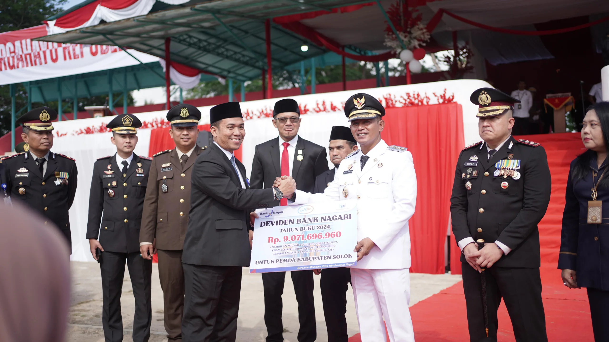 Bupati Jon Firman Pandu, Bertindak Sebagai Inspektur Upacara HUT RI Ke 80