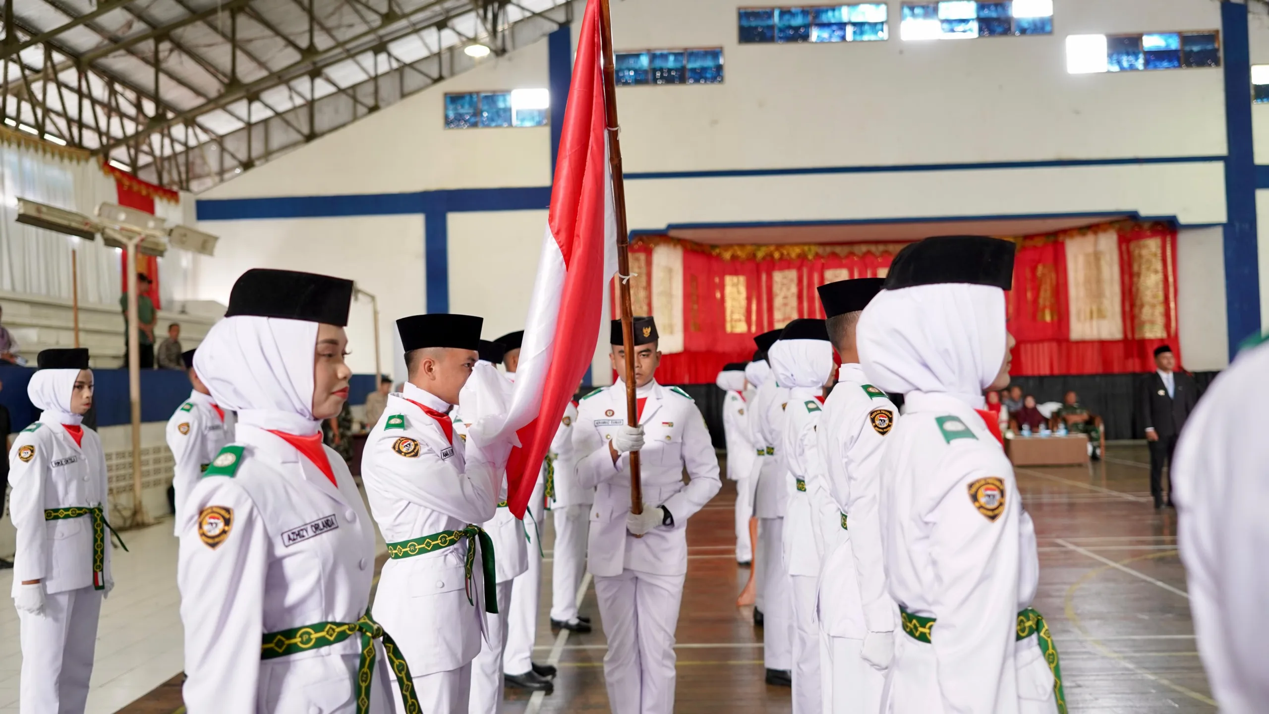Upacara Pengukuhan Pasukan Pengibar Bendera Pusaka (Paskibraka) Kabupaten Solok Tahun 2025