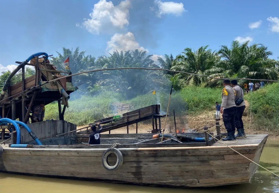 Polda Riau Berangus Tambang Emas Ilegal di Inhu, Dukungan Masyarakat jadi Spirit