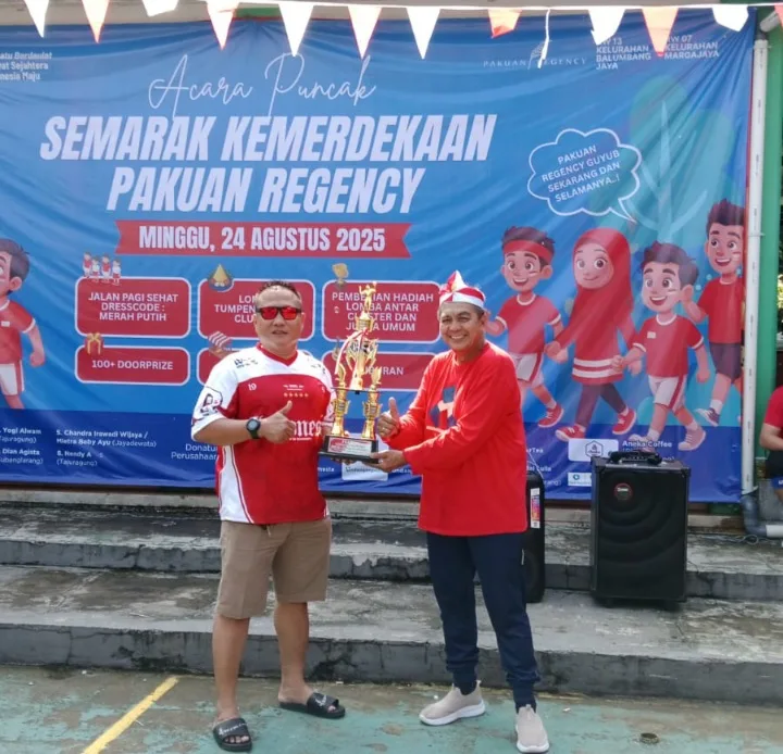 HUT ke-80 RI di Pakuan Regency Cluster Tajur Agung Berlangsung Meriah dan Seru