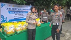 Ditlantas Polda Riau Salurkan 2 Ton Beras dalam Gerakan Pangan Murah
